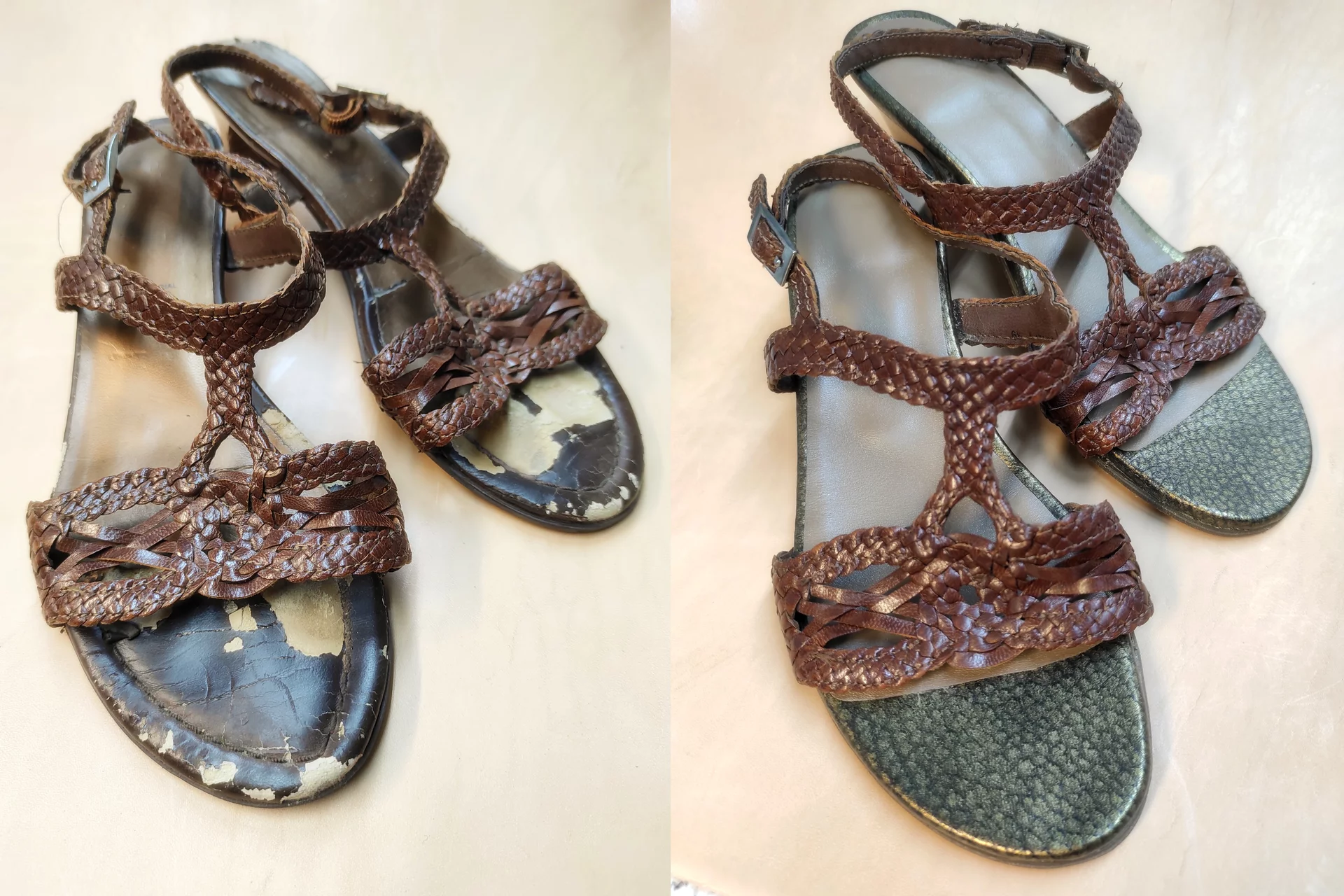 Fachgerechte Schuhreparatur in der Werkstatt
